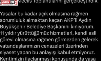 BAŞKAN YETİŞKİN’DEN ÇERÇİOĞLU’NA SERT ELEŞTİRİ