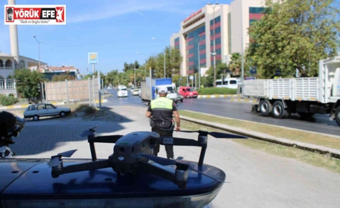 Drone destekli denetimlerde 1 saatte 31 araç cezadan kaçamadı