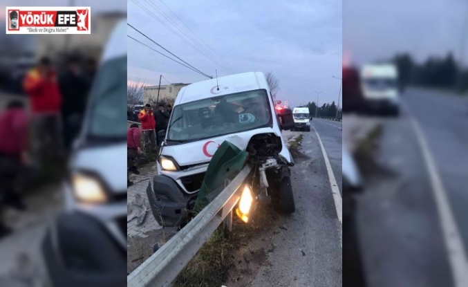 Demir bariyer aracın önünden girdi, arkasından çıktı