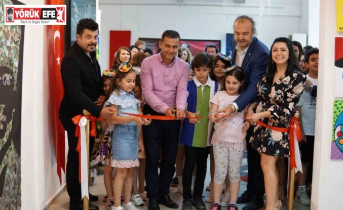 Aydın Özel Başak Koleji yılsonu resim sergisi açıldı