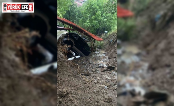Germencik’te sağanak yağış ve dolu etkili oldu
