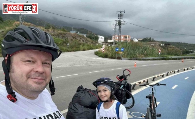 Sökeli eğitimci, oğluyla Ege’den Hatay’a bisikletle yardım köprüsü kurdu