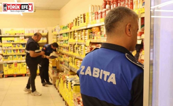 Koçarlı Belediyesi zabıta ekipleri market denetimi gerçekleştirdi