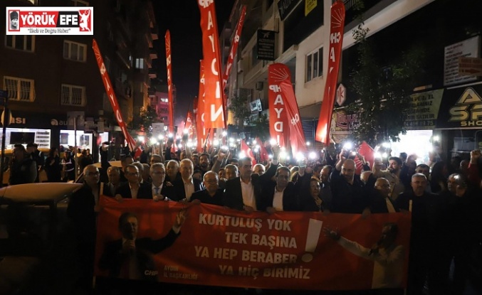 CHP Aydın  İmamoğlu için Yine Alanlarda