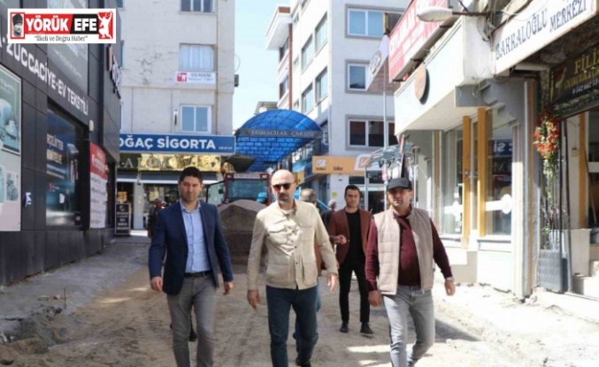 Başkan Arıkan, yol yapım çalışmalarını yerinde inceledi