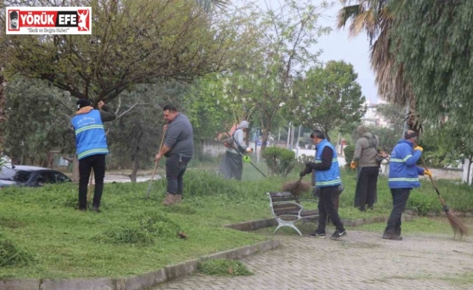 Nazilli Belediyesi parkları yaza hazırlıyor