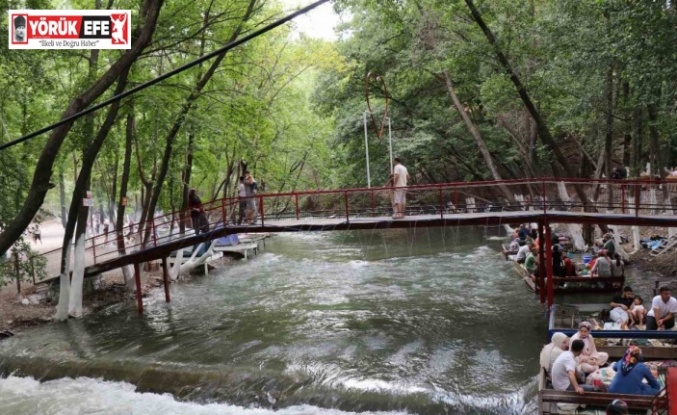 Bozdoğan’daki piknik alanı sıcak yaz günlerinde serinletiyor