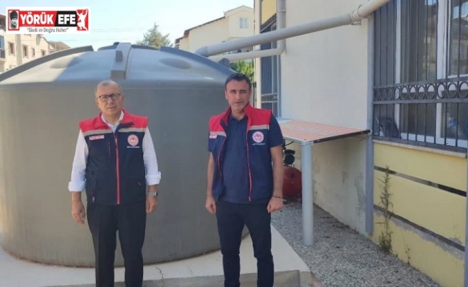 Didim’de yağmur suyu hasadı sistemiyle 20 ton su tasarrufu sağlandı