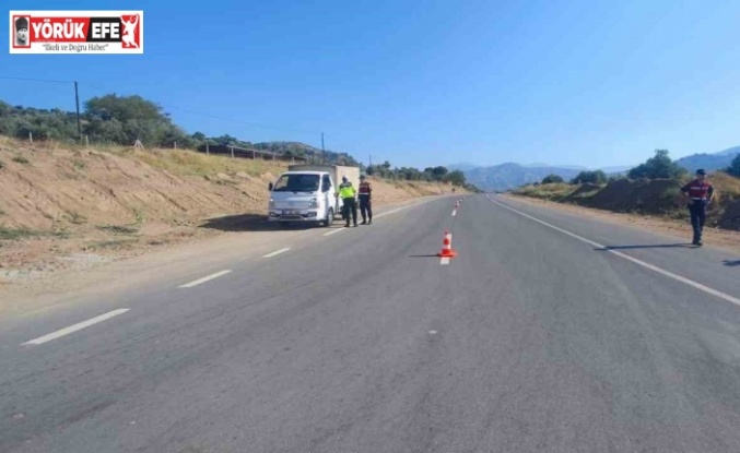 Jandarmadan drone destekli trafik denetimi