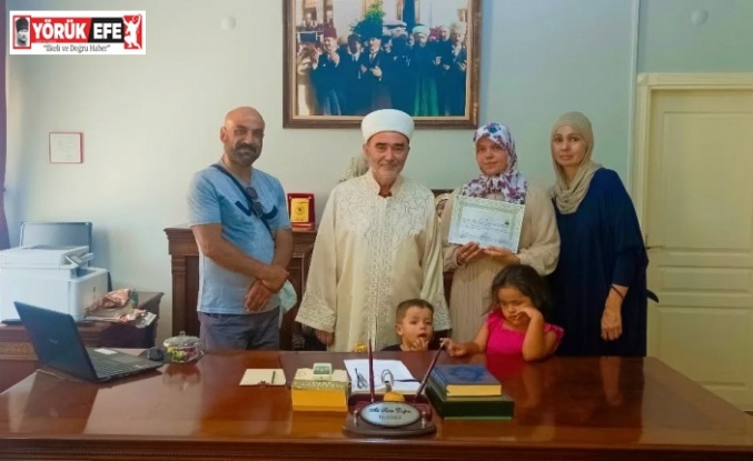 Söke İlçe Müftülüğü’nde ihtida töreni gerçekleştirildi