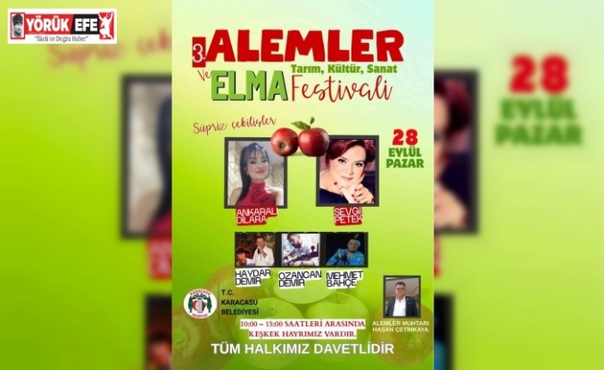 Karacasu’da Elma Festivali için geri sayım başladı