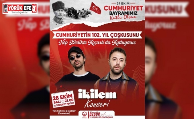 Cumhuriyet’in 102. yılı Koçarlı’da coşkuyla kutlanacak