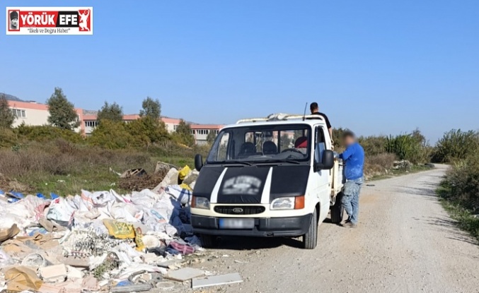 EFELER’DE KAÇAK MOLOZ DÖKÜMÜNE 47 BİN TL CEZA