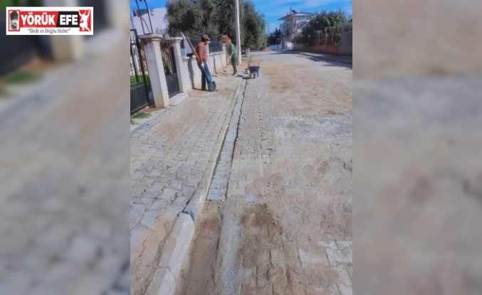 Germencik’te yol yenileme çalışmaları sürüyor