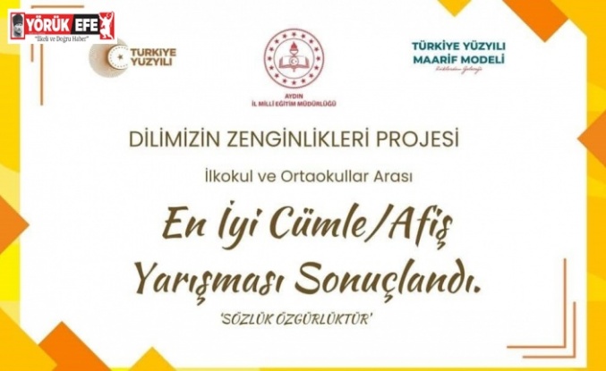 Dilimizin Zenginlikleri Projesi’nde en iyi cümle ve afişler belli oldu