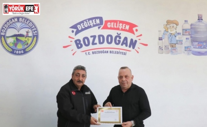 Aydın Valiliği’nden Bozdoğan Belediyesi’ne teşekkür