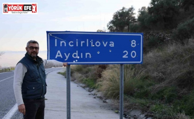 Aydın’da trafik levhaları kurşunların hedefi oldu