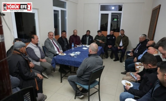 Başkan Kaya, kahvehanede vatandaşlarla buluştu