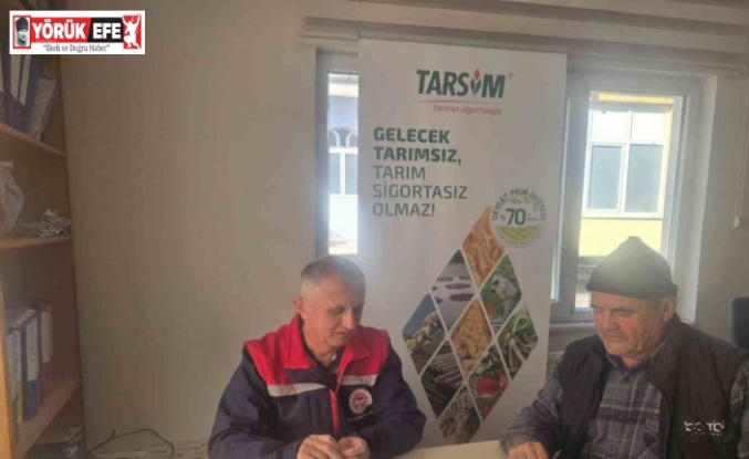 Bozdoğanlı üreticiler, tarım sigortaları konusunda bilgilendirildi
