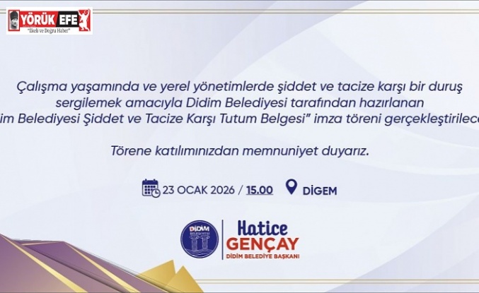 DİDİM BELEDİYESİ’NDEN ŞİDDET VE TACİZE KARŞI NET TAVIR