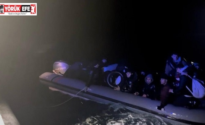 Didim açıklarında 25 düzensiz göçmen kurtarıldı