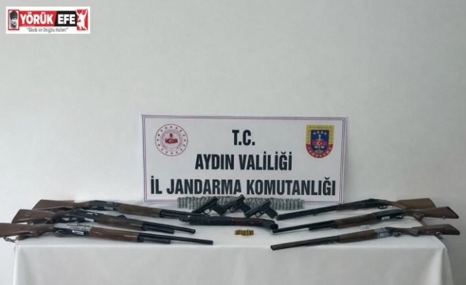 Didim’de ruhsatsız silah operasyonu