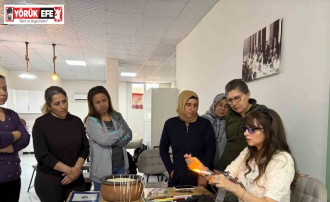 Germencik’te cam sanatları kursu yoğun ilgiyle başladı