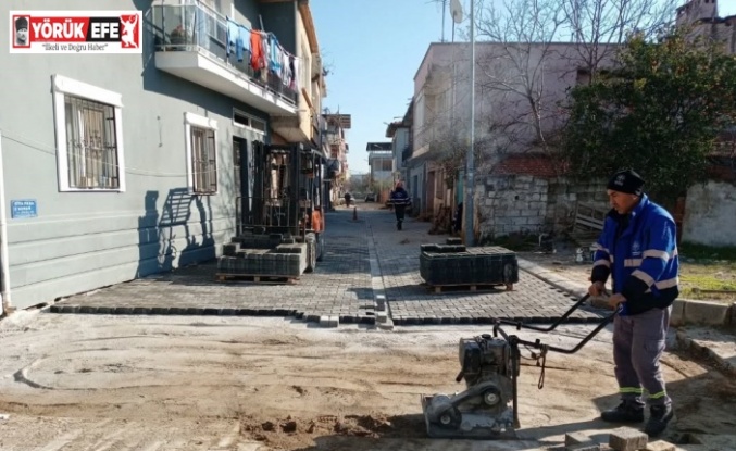 Germencik’te sokaklar yenileniyor