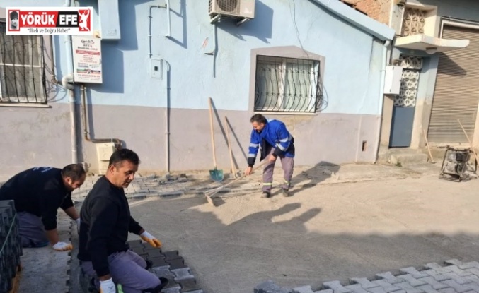 Germencik’te yol çalışmaları sürüyor