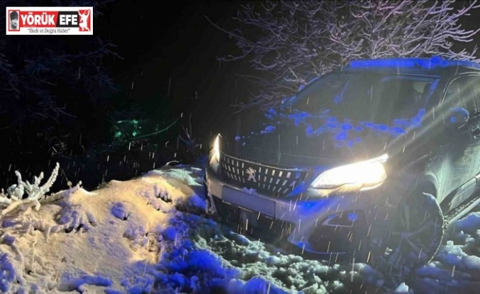 Köşk’te kar yağışı nedeniyle mahsur kalan ailenin yardımına jandarma koştu