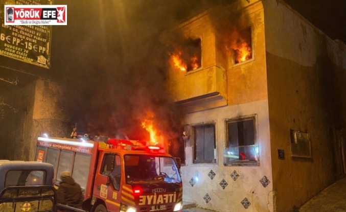 Kuşadası’nda metruk binada korkutan yangın