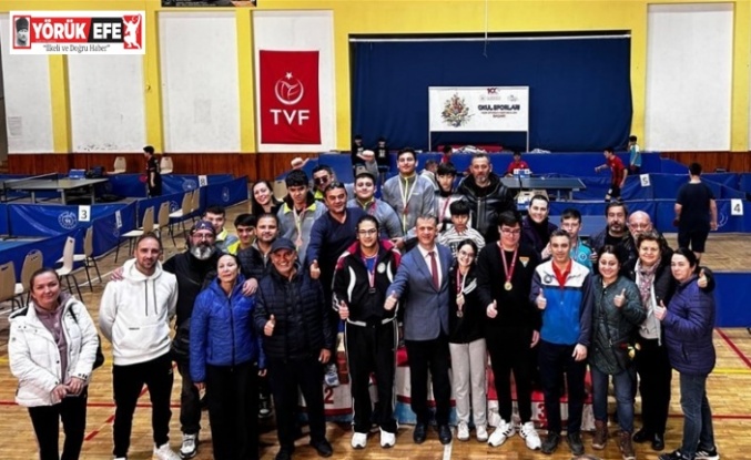 Özel sporcular masa tenisinde Aydın il birinciliği için mücadele etti