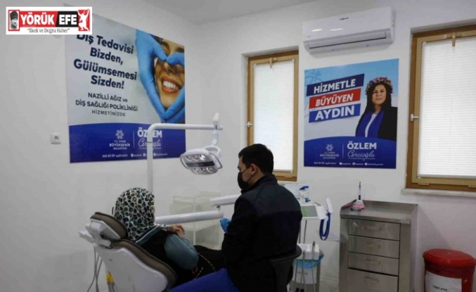 Nazilli Ağız ve Diş Sağlığı Polikliniği’ne vatandaşlardan yoğun ilgi