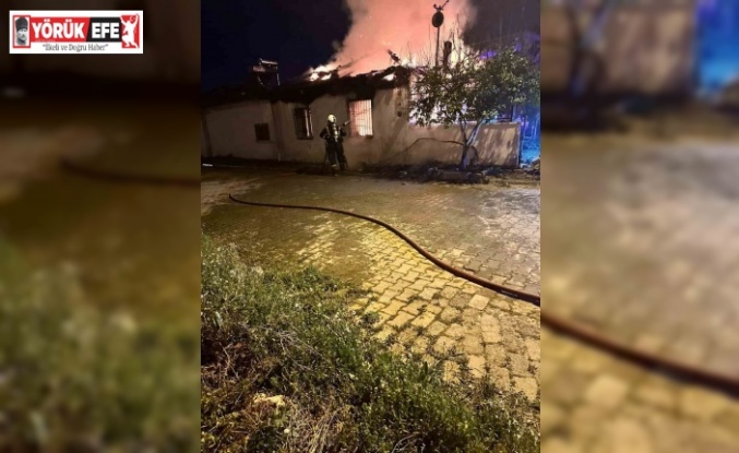 Aydın’da bir evde yangın çıktı