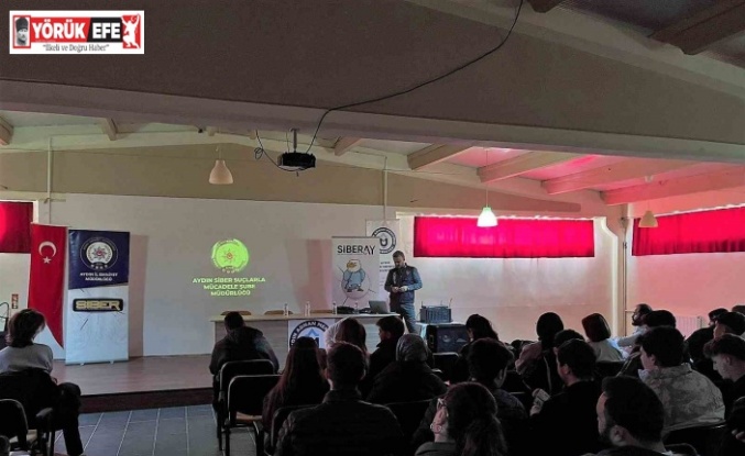 Karacasu’da üniversite öğrencilerine çevrimiçi suç unsurları anlatıldı