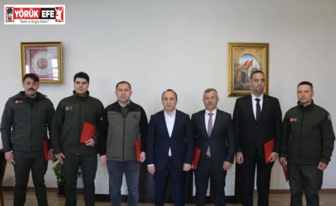 Kaymakam Erdoğan’dan orman personeline teşekkür belgesi