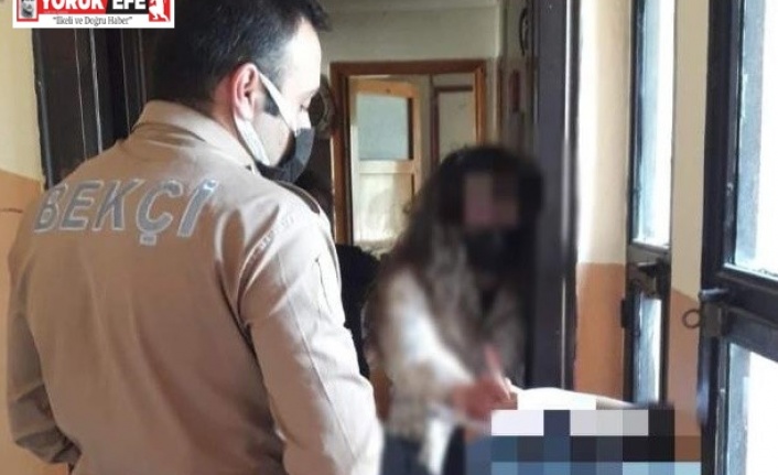 Karantina süresi bitmeden arkadaşlarıyla dışarı çıkan kadın bekçilere yakalandı