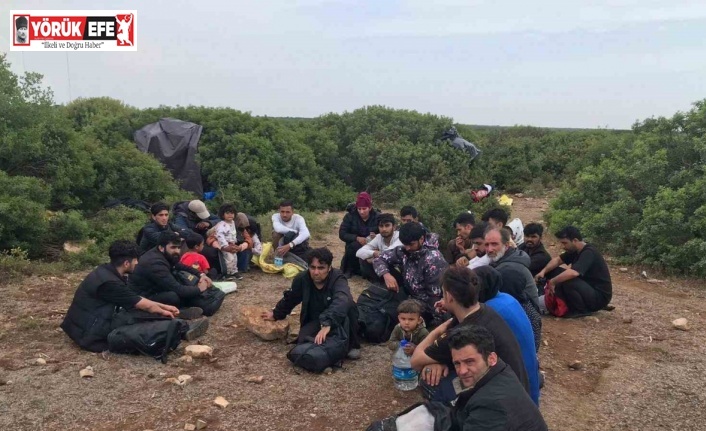 Didim’de 34 düzensiz göçmen yakalandı