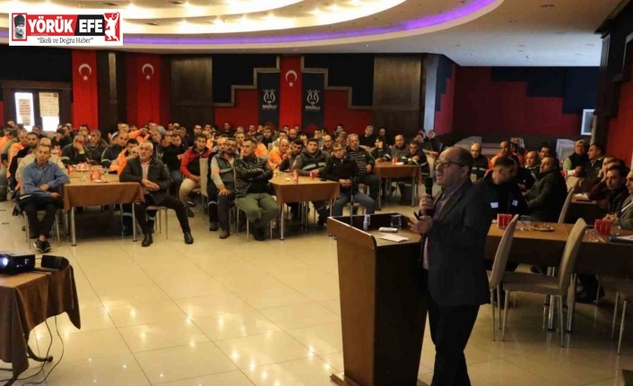 Nazilli Belediyesi Temizlik İşleri personeline iş sağlığı ve güvenliği eğitimi verildi