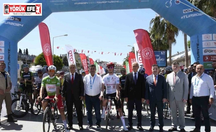 Cumhurbaşkanlığı Bisiklet Turu’nun 6. etabının startı Kuşadası’ndan verildi