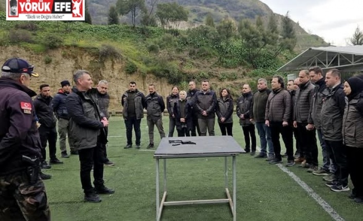 Aydında ormancılara silah eğitimi verildi