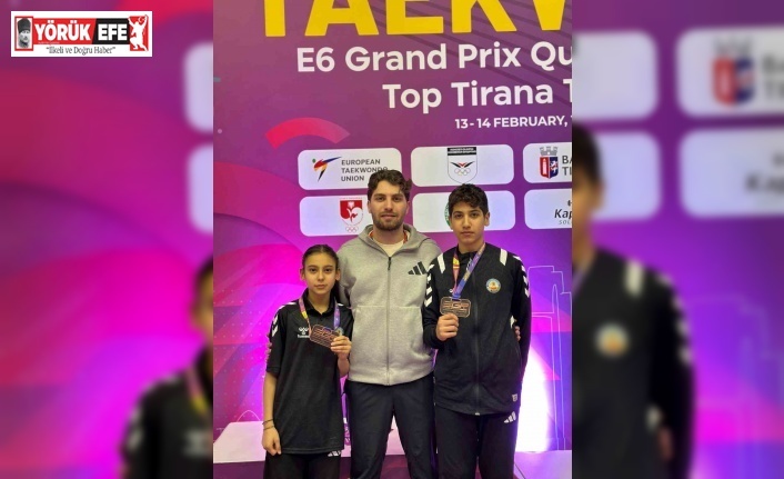 Avrupa Taekwondo müsabakasında Kuyucaklı sporculardan çifte bronz