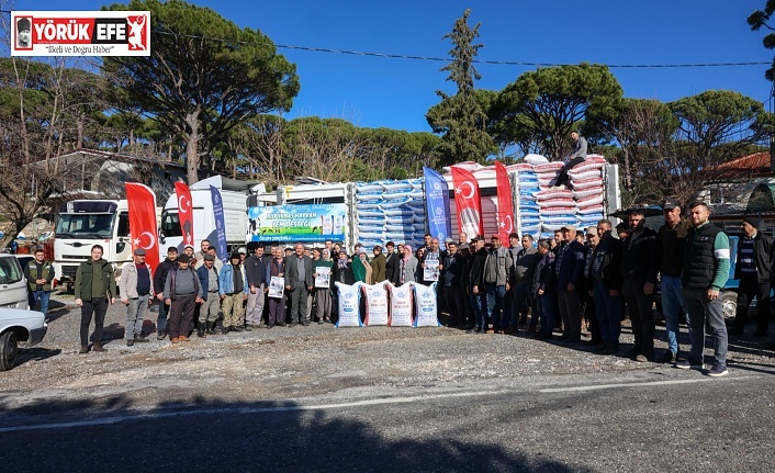 AYDIN BÜYÜKŞEHİR BELEDİYESİ’NİN KÜÇÜK ÜRETİCİLERE YEM DESTEKLERİ DEVAM EDİYOR