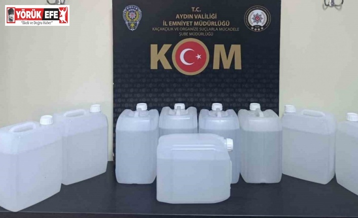 Aydın’da 45 litre etil alkol ele geçirildi