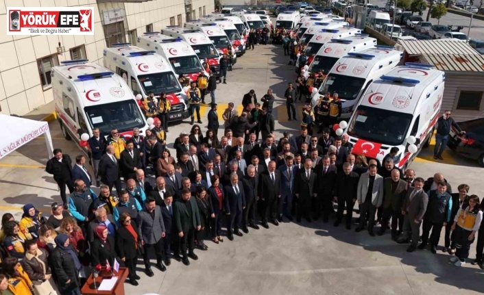 Aydın’da acil sağlık filosuna 16 yeni ambulans