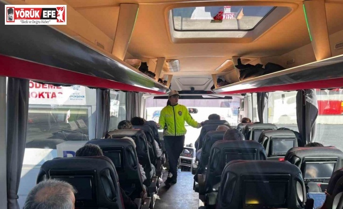 Aydın’da polis ekiplerinden terminalde hayati uyarı