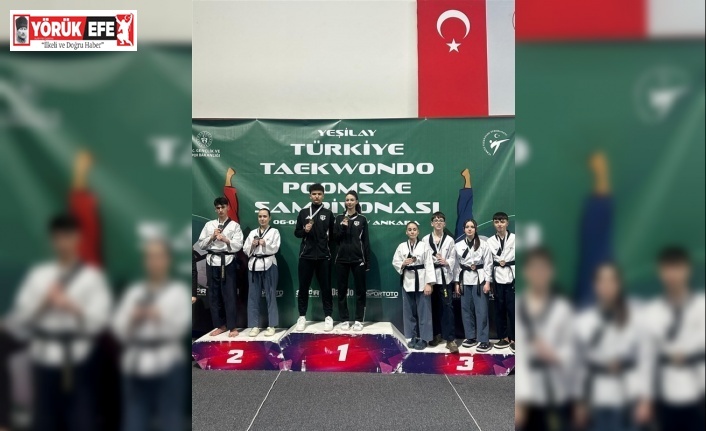 Aydınlı sporlar Taekwondo Poomsae Şampiyonası’nda Türkiye şampiyonu oldu
