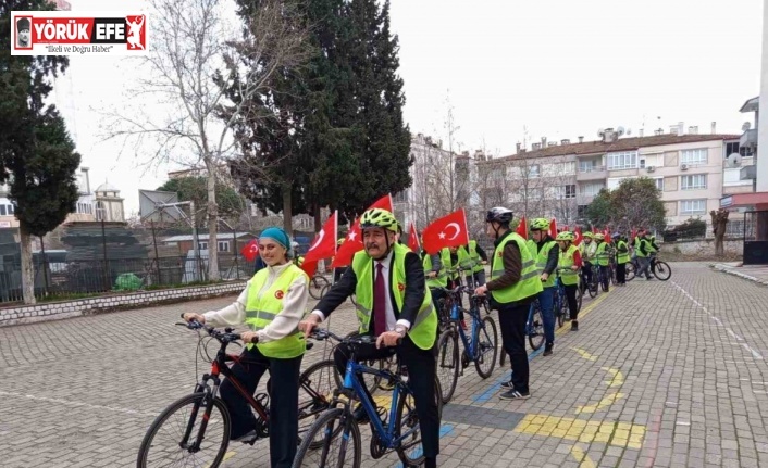 Bayrak için pedal çevirdiler