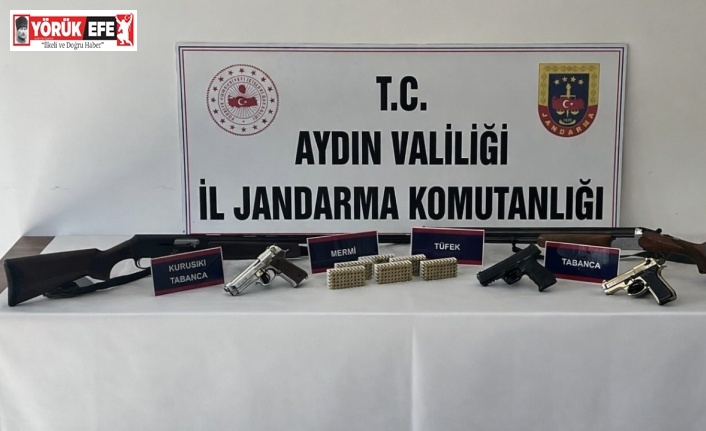 Didim’de ruhsatsız silah operasyonu