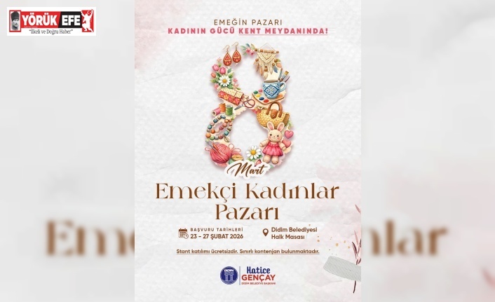 Didimli kadınlar ürünlerini halkla buluşturacak